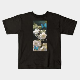 Floral Flowers Butterflies Kids T-Shirt